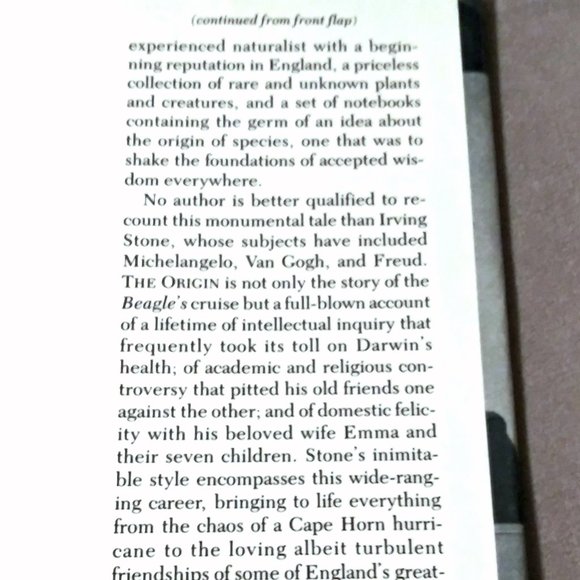 The Autobiography of Charles Darwin, The Origin, Irving Stone, Biology, Science - Picture 9 of 11